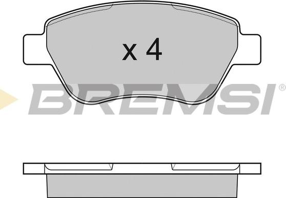 Bremsi BP3040 - Kit de plaquettes de frein, frein à disque cwaw.fr