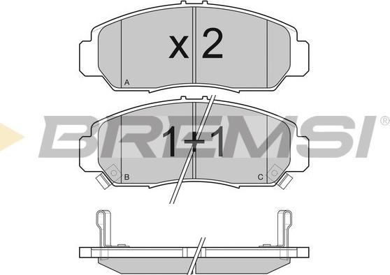 Bremsi BP3059 - Kit de plaquettes de frein, frein à disque cwaw.fr