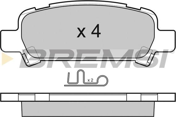 Bremsi BP3056 - Kit de plaquettes de frein, frein à disque cwaw.fr