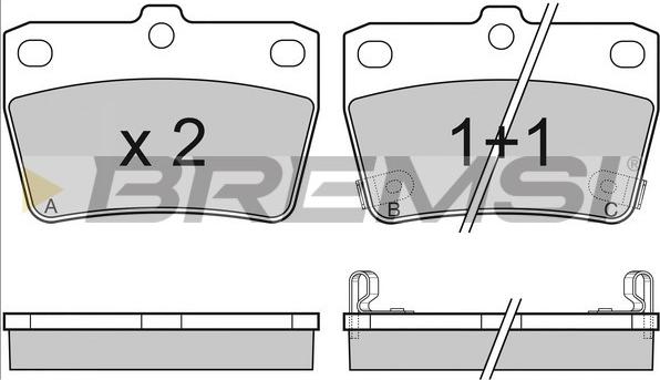 Bremsi BP3050 - Kit de plaquettes de frein, frein à disque cwaw.fr