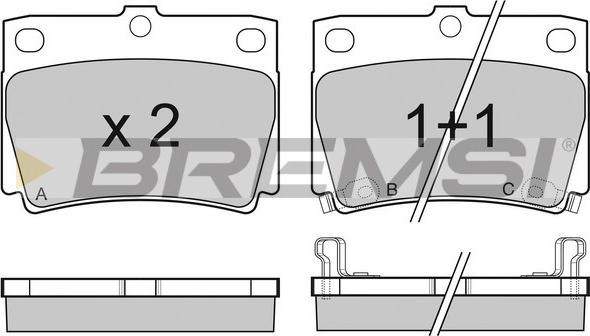 Bremsi BP3057 - Kit de plaquettes de frein, frein à disque cwaw.fr