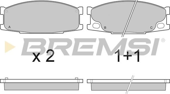 Bremsi BP3066 - Kit de plaquettes de frein, frein à disque cwaw.fr