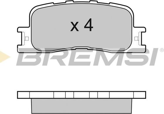 Bremsi BP3060 - Kit de plaquettes de frein, frein à disque cwaw.fr