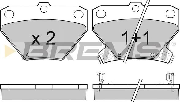 Bremsi BP3061 - Kit de plaquettes de frein, frein à disque cwaw.fr