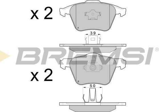 Bremsi BP3062 - Kit de plaquettes de frein, frein à disque cwaw.fr