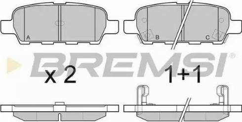 Bremsi BP3067 - Kit de plaquettes de frein, frein à disque cwaw.fr