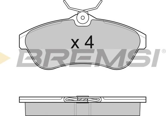 Bremsi BP3009 - Kit de plaquettes de frein, frein à disque cwaw.fr