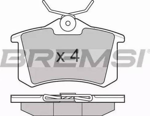 Bremsi BP3004 - Kit de plaquettes de frein, frein à disque cwaw.fr