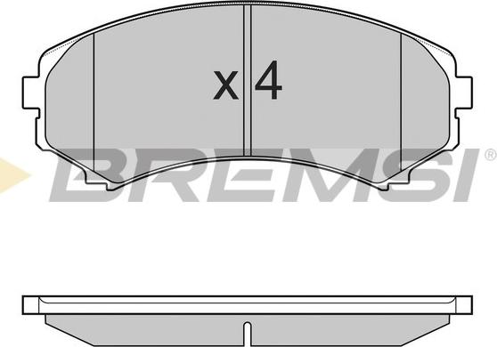 Bremsi BP3001 - Kit de plaquettes de frein, frein à disque cwaw.fr