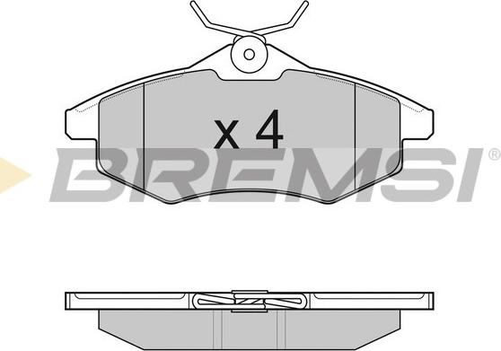 Bremsi BP3008 - Kit de plaquettes de frein, frein à disque cwaw.fr