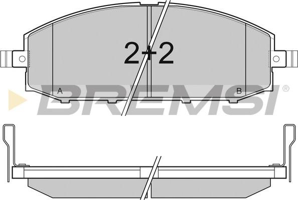 Bremsi BP3007 - Kit de plaquettes de frein, frein à disque cwaw.fr