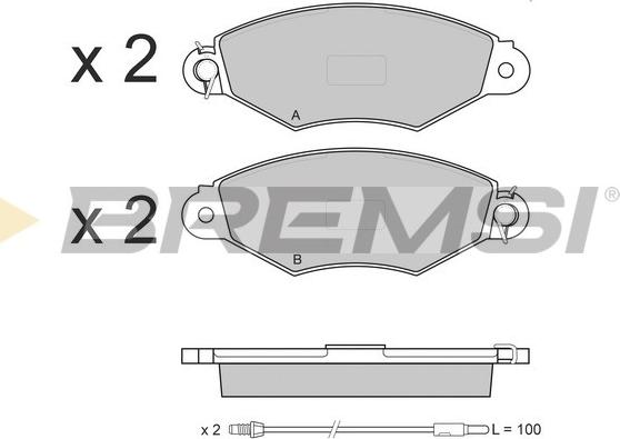 Bremsi BP3019 - Kit de plaquettes de frein, frein à disque cwaw.fr