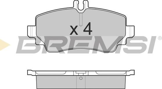 Bremsi BP3015 - Kit de plaquettes de frein, frein à disque cwaw.fr