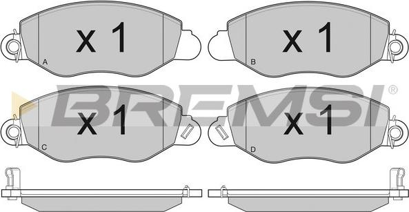 Bremsi BP3010 - Kit de plaquettes de frein, frein à disque cwaw.fr