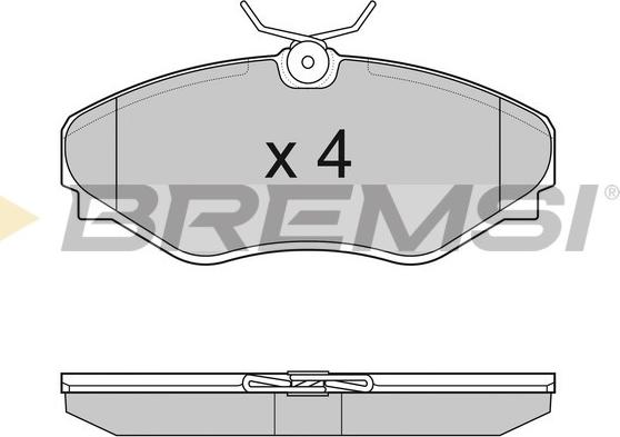 Bremsi BP3011 - Kit de plaquettes de frein, frein à disque cwaw.fr