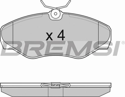 Bremsi BP3012TR - Kit de plaquettes de frein, frein à disque cwaw.fr