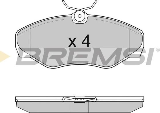 Bremsi BP3012 - Kit de plaquettes de frein, frein à disque cwaw.fr