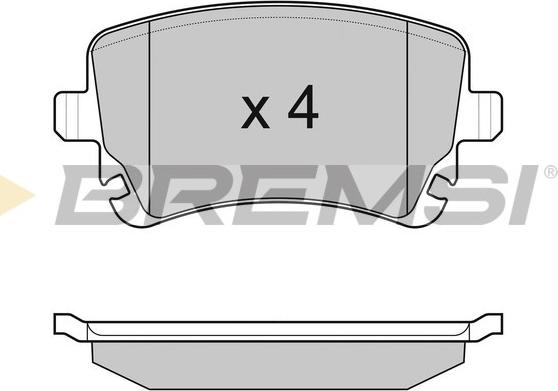 Bremsi BP3086 - Kit de plaquettes de frein, frein à disque cwaw.fr