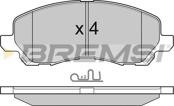 Bremsi BP3080 - Kit de plaquettes de frein, frein à disque cwaw.fr