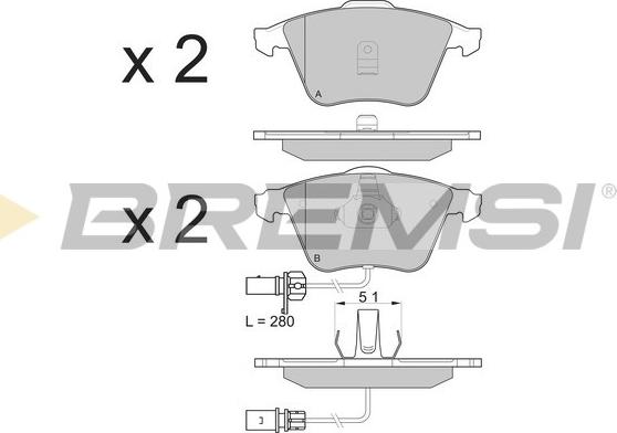 Bremsi BP3081 - Kit de plaquettes de frein, frein à disque cwaw.fr