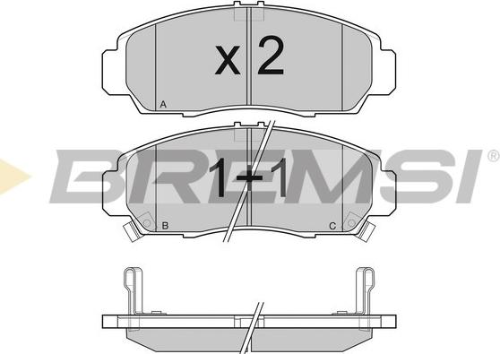 Bremsi BP3083 - Kit de plaquettes de frein, frein à disque cwaw.fr