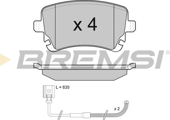 Bremsi BP3087 - Kit de plaquettes de frein, frein à disque cwaw.fr