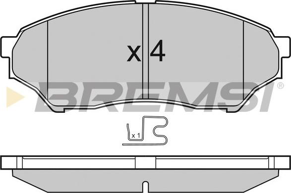 Bremsi BP3036 - Kit de plaquettes de frein, frein à disque cwaw.fr