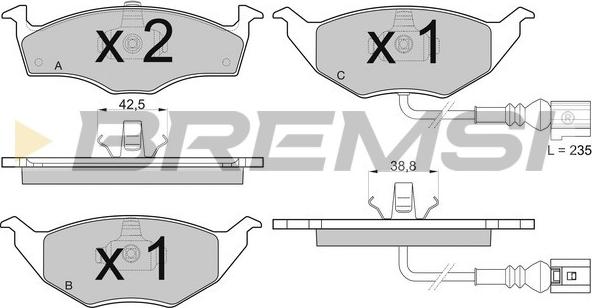 Bremsi BP3031 - Kit de plaquettes de frein, frein à disque cwaw.fr