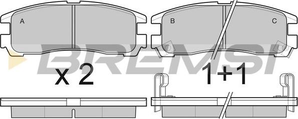 Bremsi BP3038 - Kit de plaquettes de frein, frein à disque cwaw.fr