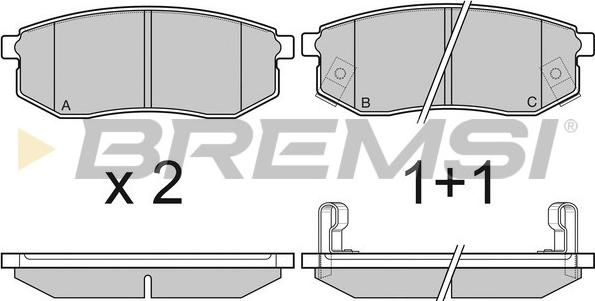 Bremsi BP3029 - Kit de plaquettes de frein, frein à disque cwaw.fr