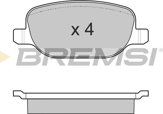 Bremsi BP3024 - Kit de plaquettes de frein, frein à disque cwaw.fr