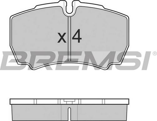 Bremsi BP3025TR - Kit de plaquettes de frein, frein à disque cwaw.fr