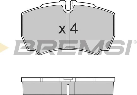 Bremsi BP3025 - Kit de plaquettes de frein, frein à disque cwaw.fr