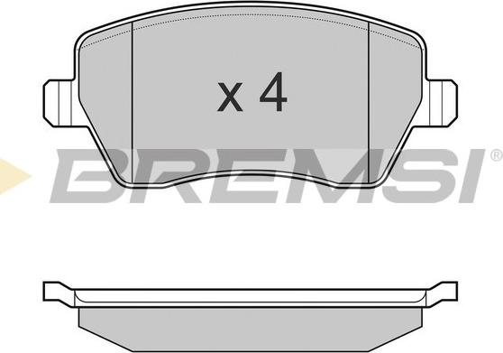 Bremsi BP3026 - Kit de plaquettes de frein, frein à disque cwaw.fr