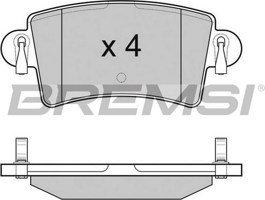 Bremsi BP3074TR - Kit de plaquettes de frein, frein à disque cwaw.fr