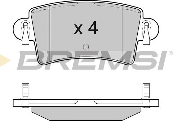 Bremsi BP3074 - Kit de plaquettes de frein, frein à disque cwaw.fr