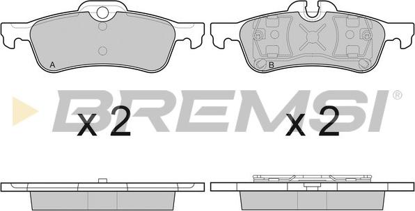 Bremsi BP3075 - Kit de plaquettes de frein, frein à disque cwaw.fr