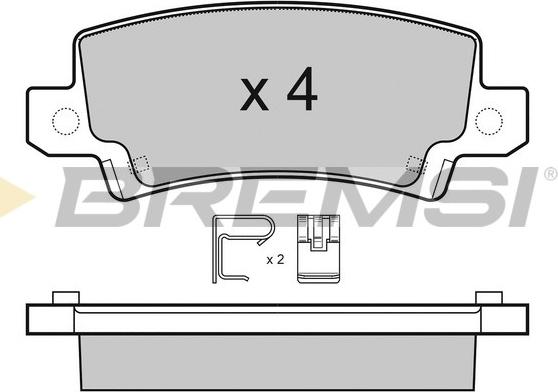 Bremsi BP3070 - Kit de plaquettes de frein, frein à disque cwaw.fr