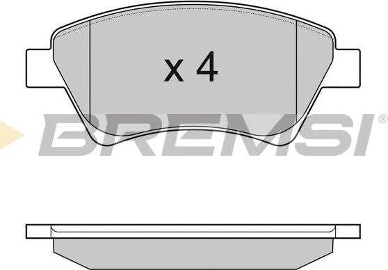 Bremsi BP3072 - Kit de plaquettes de frein, frein à disque cwaw.fr