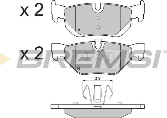 Bremsi BP3194 - Kit de plaquettes de frein, frein à disque cwaw.fr