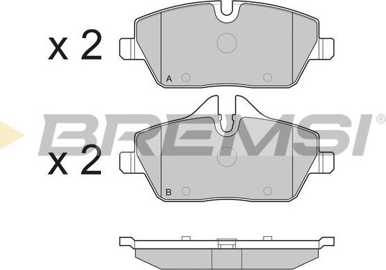 Bremsi BP3195 - Kit de plaquettes de frein, frein à disque cwaw.fr