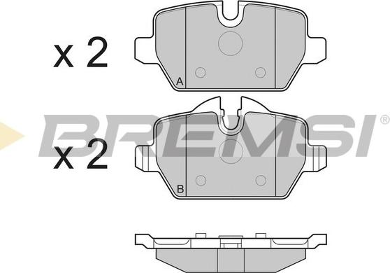 Bremsi BP3196 - Kit de plaquettes de frein, frein à disque cwaw.fr