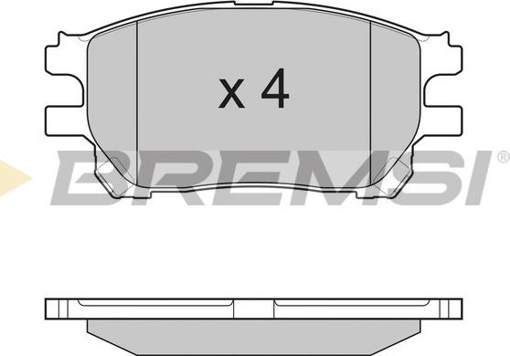 Bremsi BP3191 - Kit de plaquettes de frein, frein à disque cwaw.fr