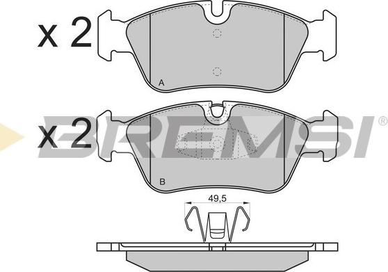 Bremsi BP3193 - Kit de plaquettes de frein, frein à disque cwaw.fr