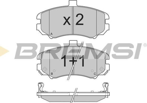 Bremsi BP3197 - Kit de plaquettes de frein, frein à disque cwaw.fr