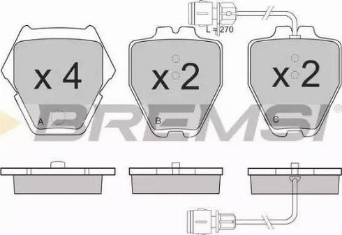 Bremsi BP3149 - Kit de plaquettes de frein, frein à disque cwaw.fr