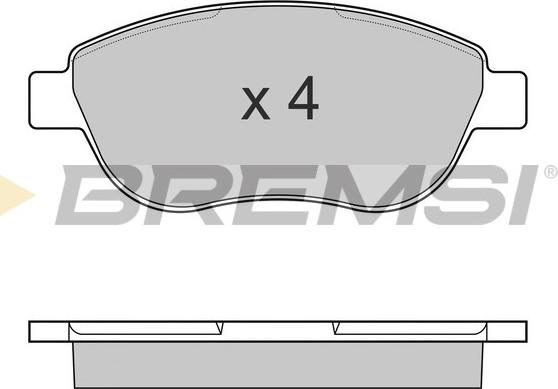 Bremsi BP3145 - Kit de plaquettes de frein, frein à disque cwaw.fr