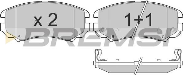 Bremsi BP3146 - Kit de plaquettes de frein, frein à disque cwaw.fr