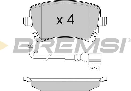 Bremsi BP3140 - Kit de plaquettes de frein, frein à disque cwaw.fr