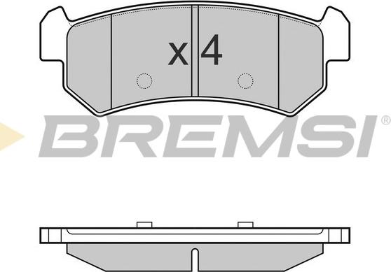 Bremsi BP3148 - Kit de plaquettes de frein, frein à disque cwaw.fr